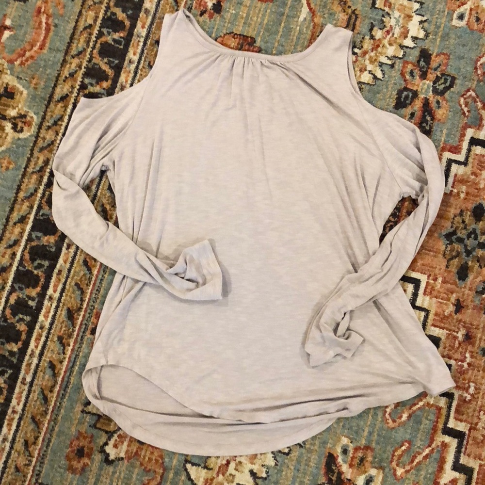 Long-Sleeved Cold-Shoulder Tee - Old Navy